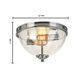 Cecilia 2 Light 12.87 inch Chrome Flush Mount Ceiling Light